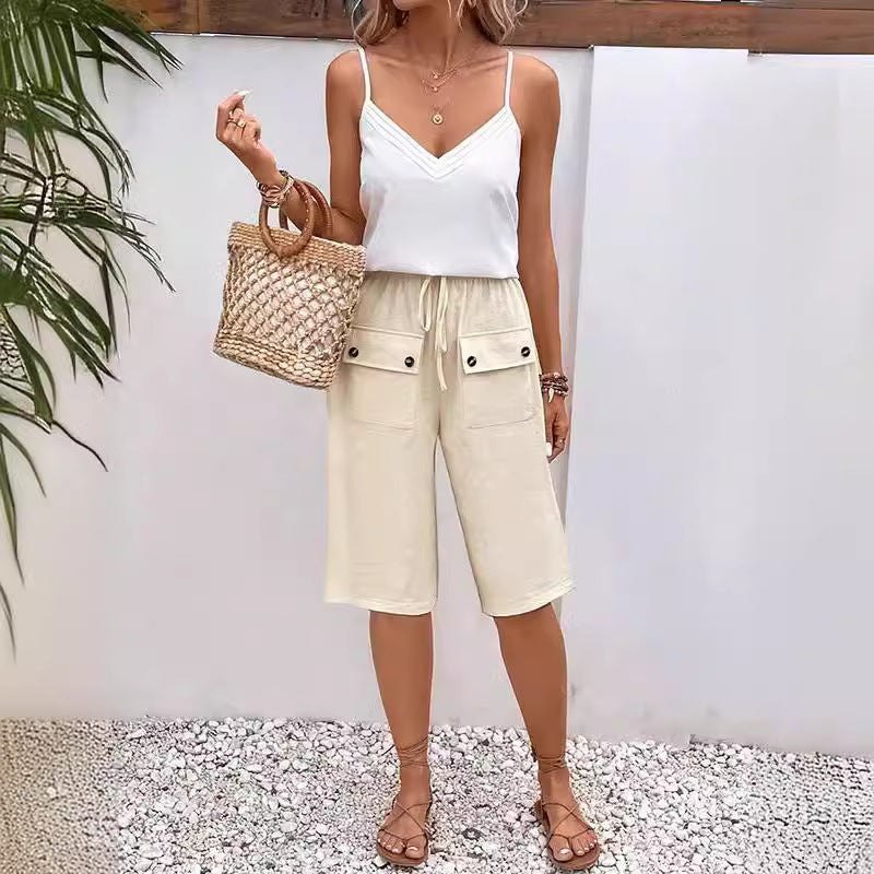 Noria - Pocket Button Shorts