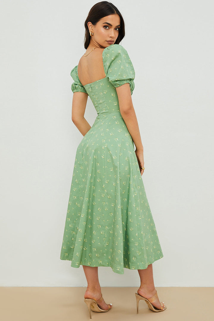 Aviana - Bloom Puff Sleeve Dress