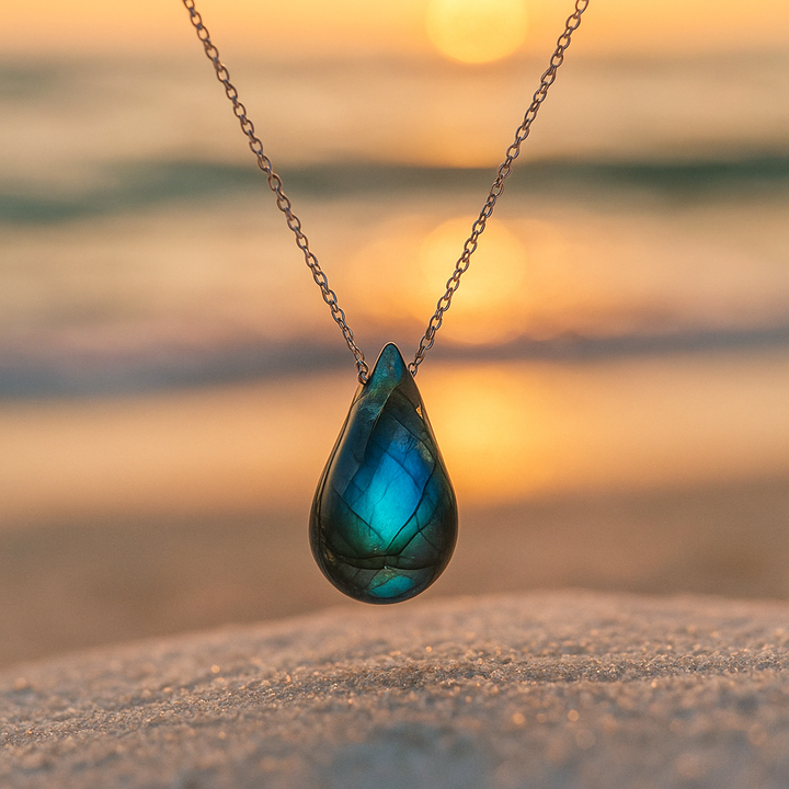 Ocean's Embrace Labradorite Necklace
