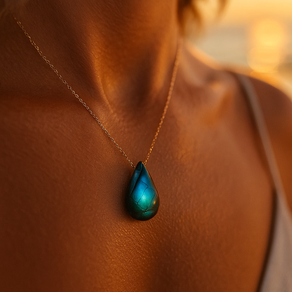 Ocean's Embrace Labradorite Necklace