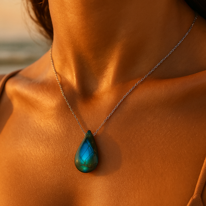 Ocean's Embrace Labradorite Necklace
