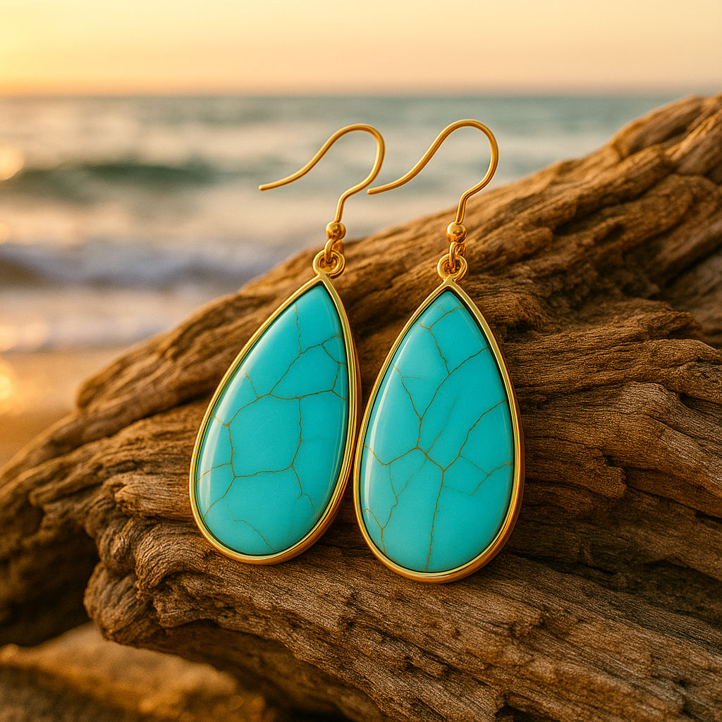 Infinity Turquoise Earrings