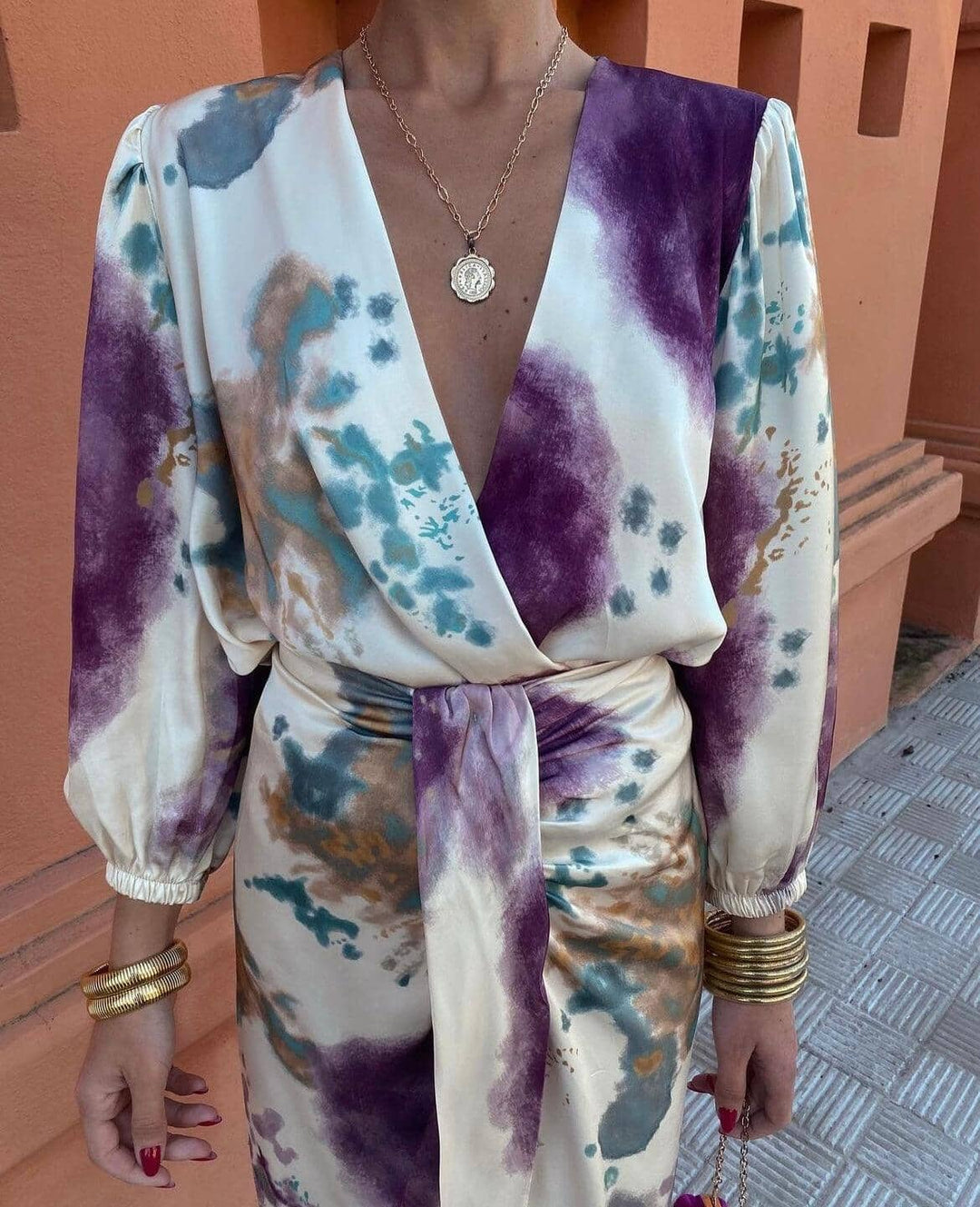 Orielle - Elegant Tie Dye Dress