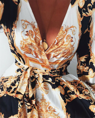 Faye - Boho Printed Dress