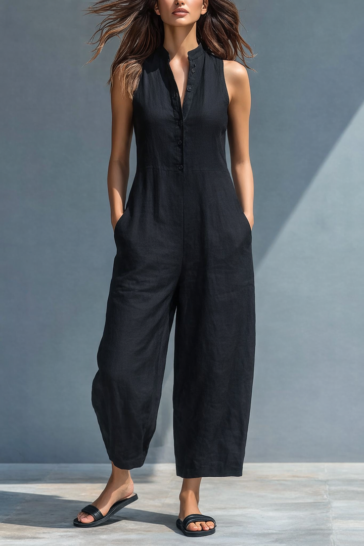 Lotte™ Sleeveless Minimalist Jumpsuit