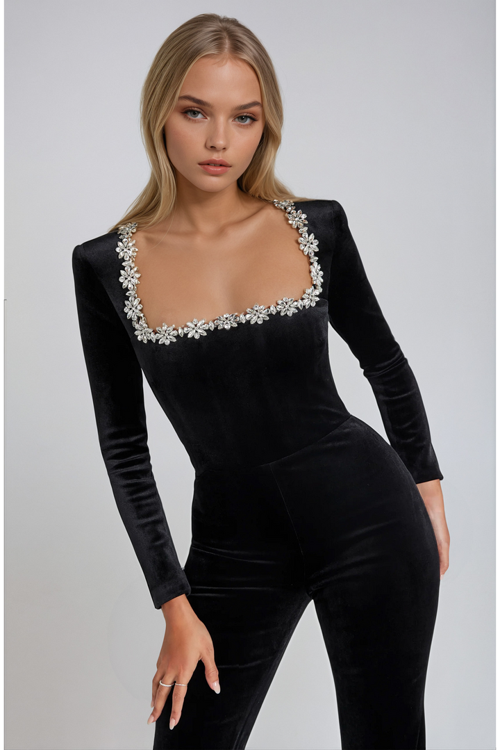 Ravelia - Elegant Embellished Jumpsuit