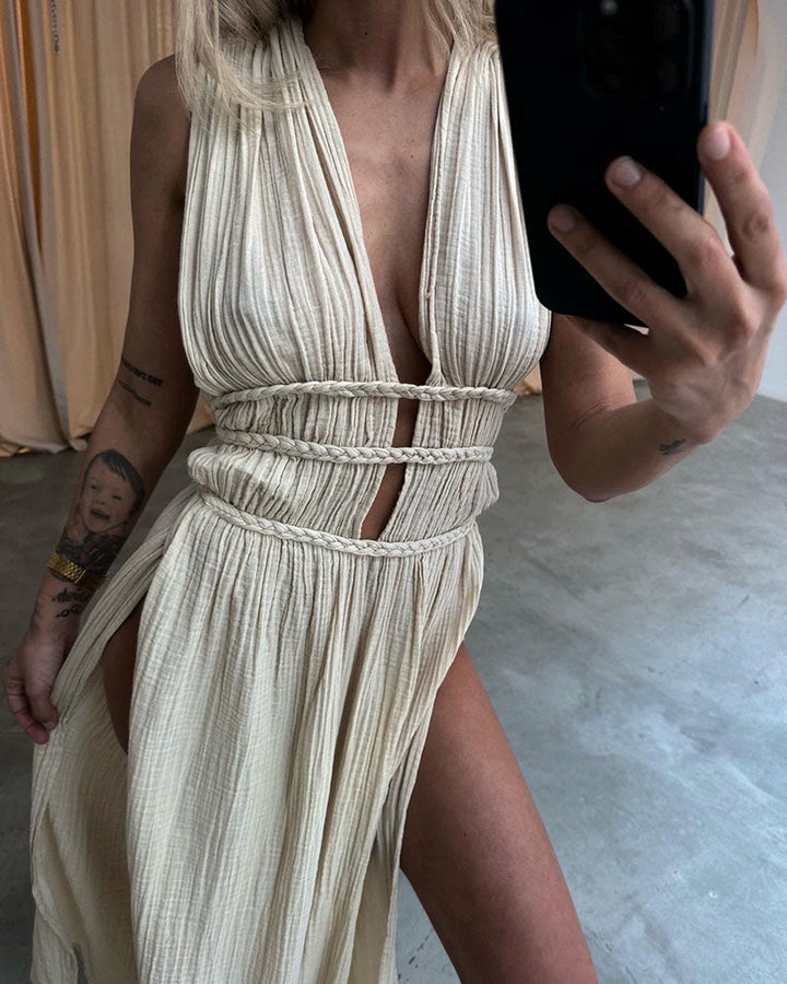 Zolla - Textured Slit Dress