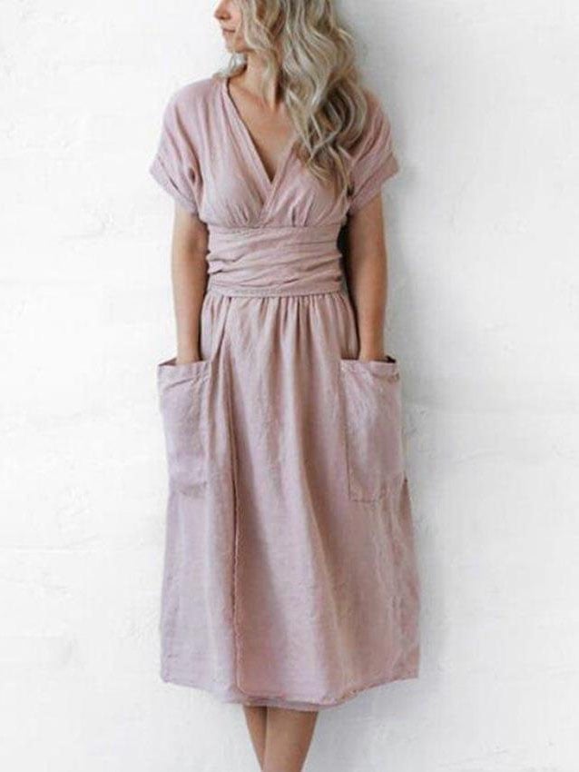 Maelie - V-Neck Wrap Dress