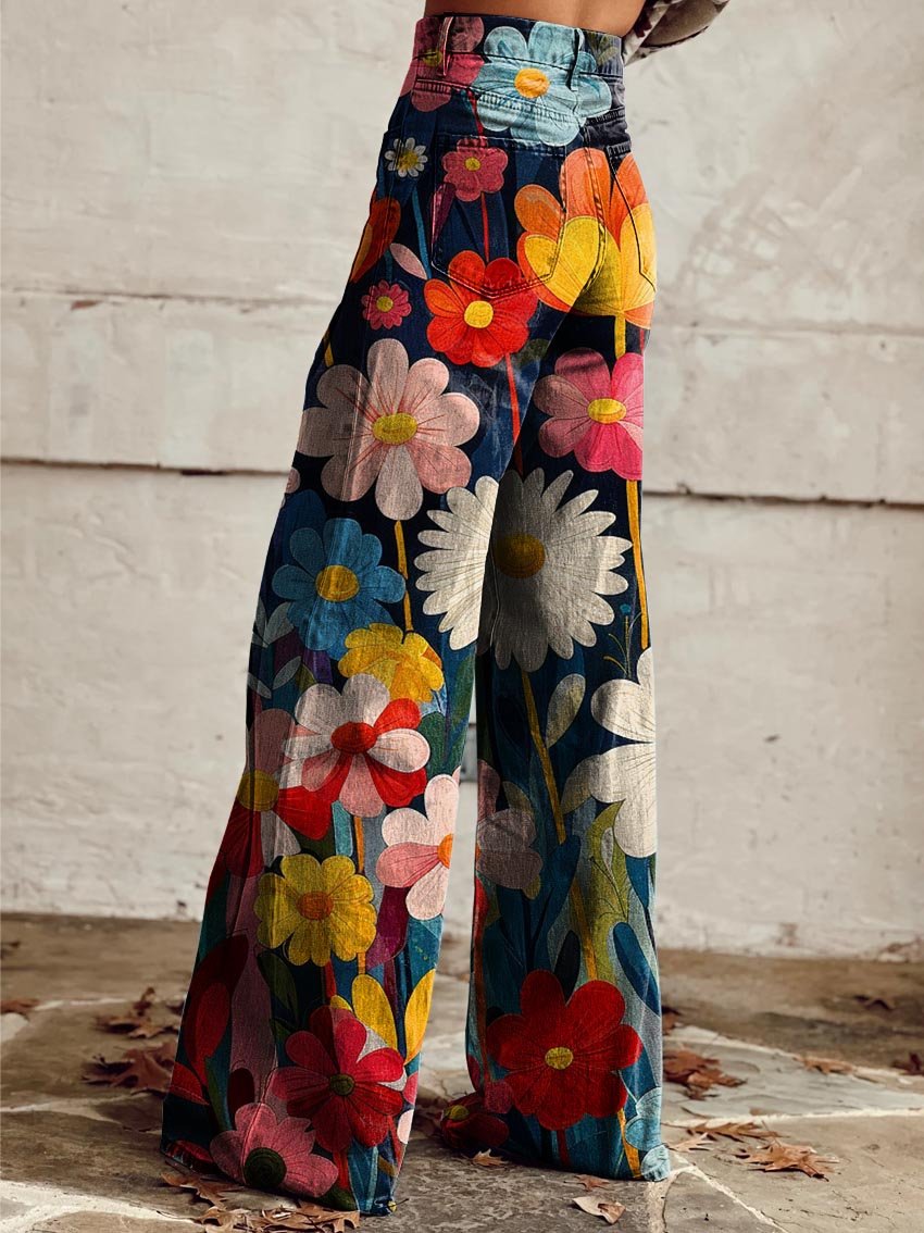 Léna - Joyful Floral Trousers