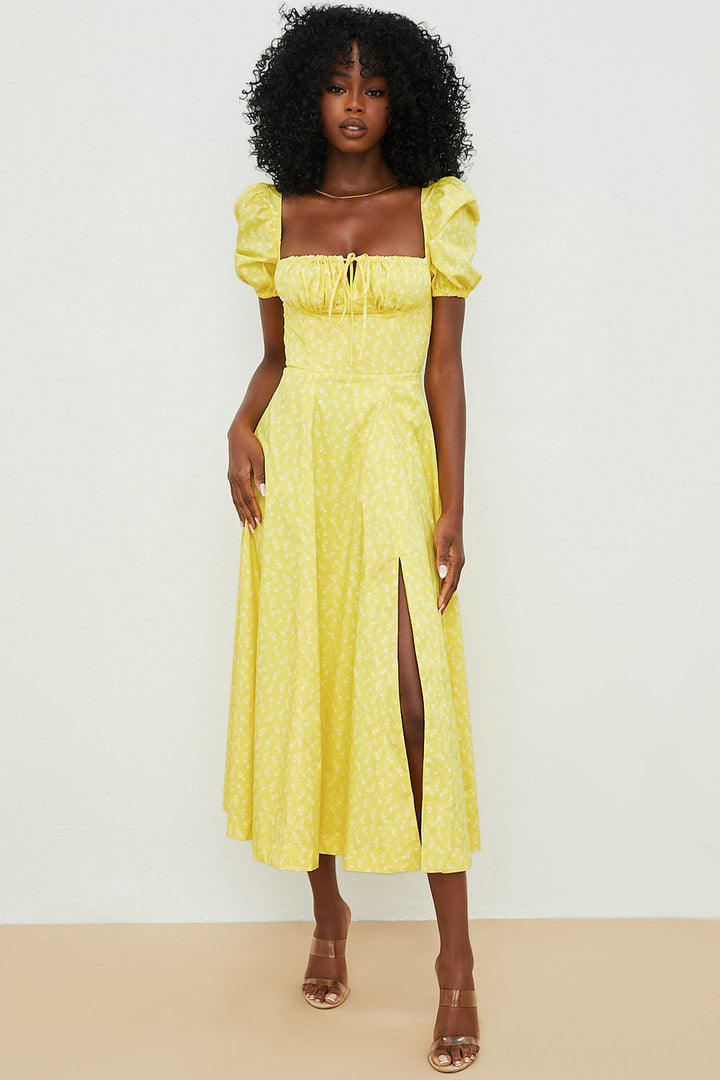 Aviana - Bloom Puff Sleeve Dress